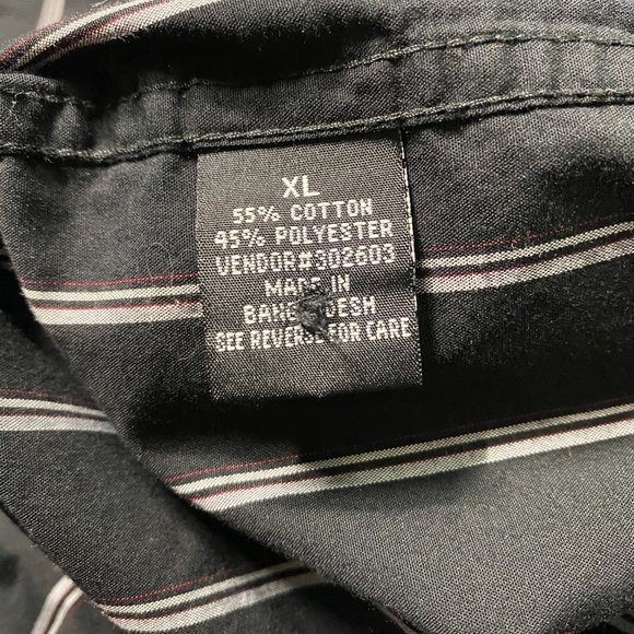 Anchor Blue Vintage Y2K Stripped Embroidered Button Down Shirt Men's Size XL - Picture 7 of 11